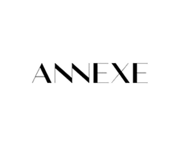 ANNEXE logo elegante, design minimalista para marca de moda e acessórios de alta qualidade, transmitindo sofisticação e exclusividade.